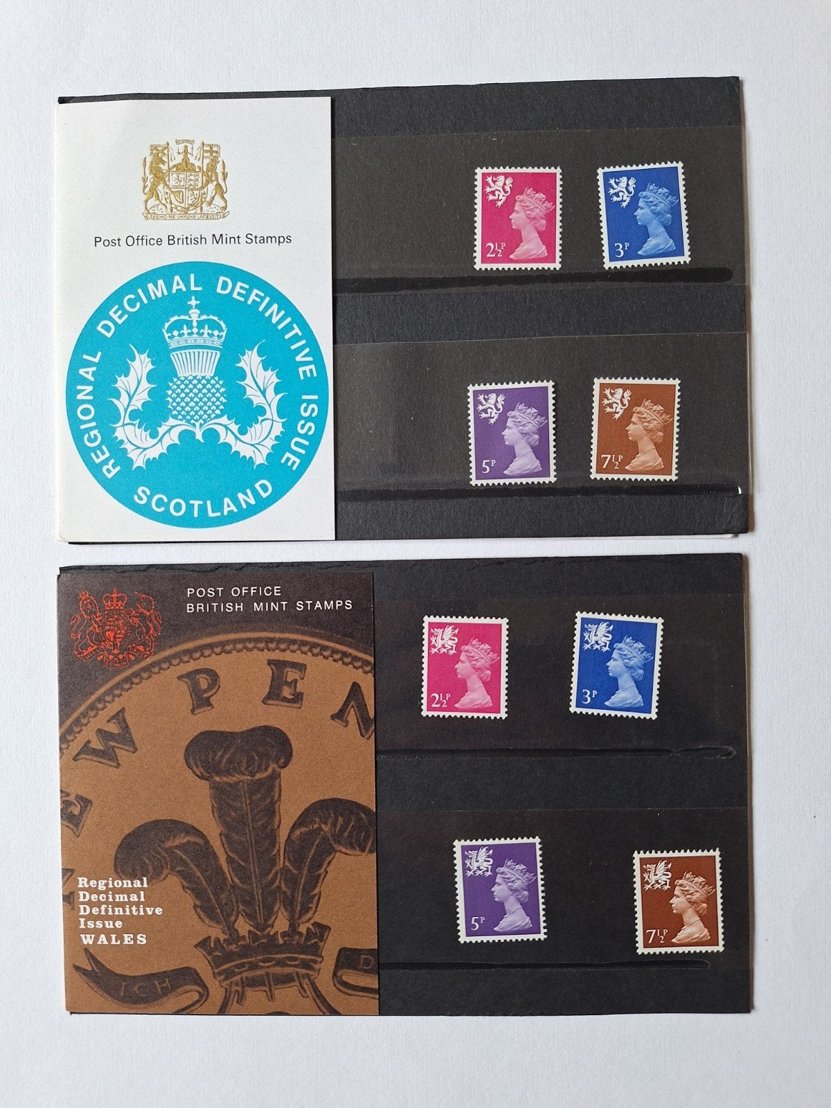 Postfrisse Britse Postzegelboekjes Schotland & Wales, Postzegels en Munten, Postzegels | Europa | UK, Ophalen of Verzenden, Postfris