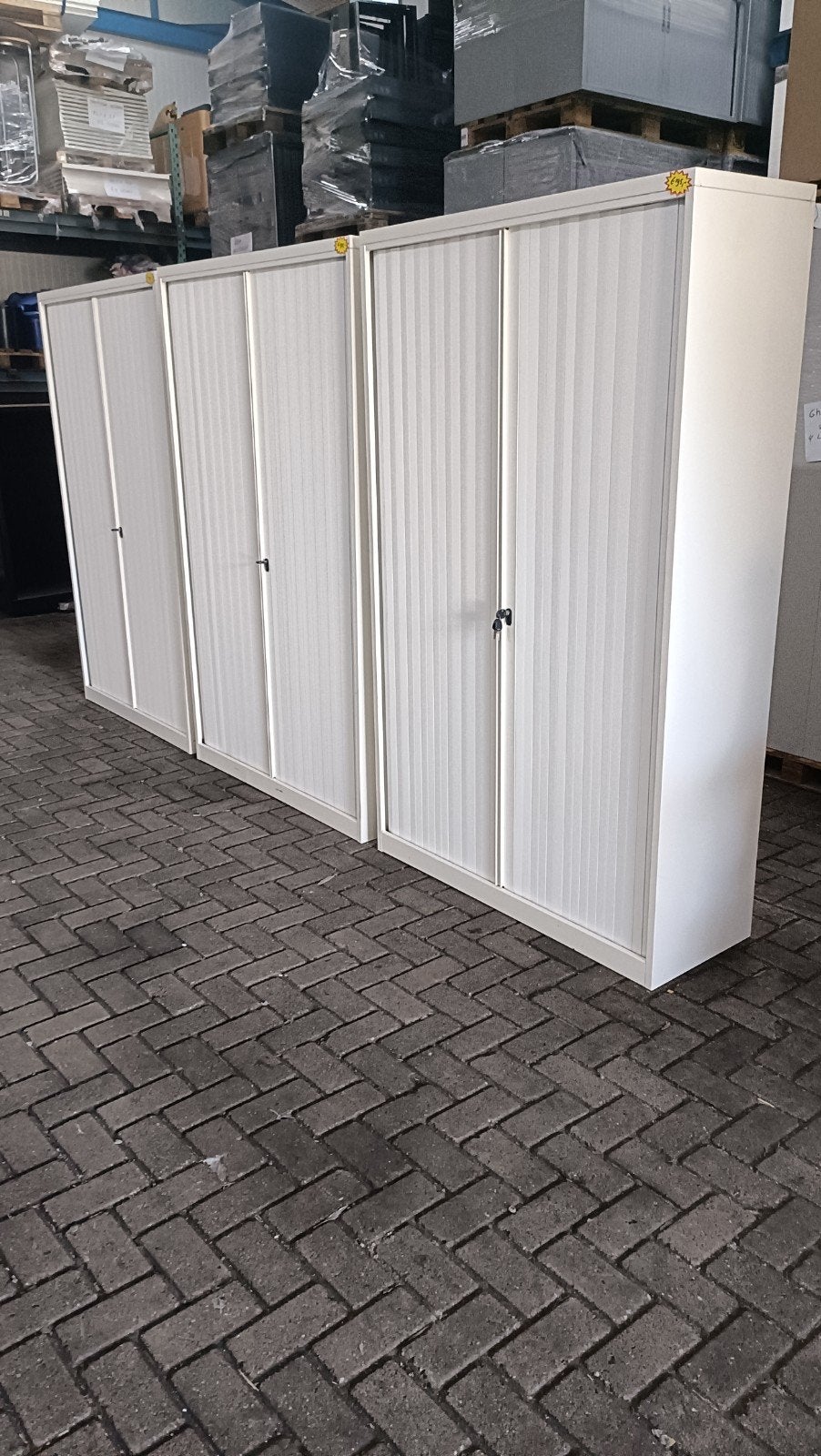 Zeer nette Drentea metalen roldeurkast archiefkast, 100 tot 150 cm, R, Ophalen of Verzenden, Zo goed als nieuw