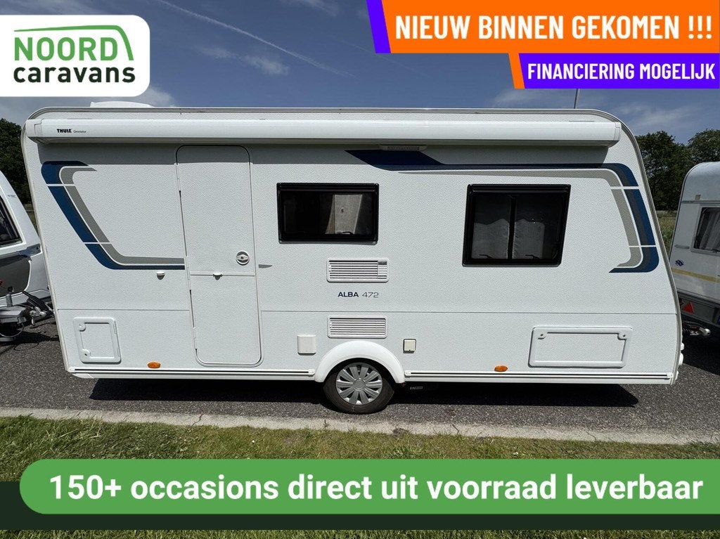 CARAVELAIR ALBA 472, V-BED, TREINZIT, MOVER, CASSETTELUIFEL, Caravans en Kamperen, Mover, Bedrijf, 750 - 1000 kg, 6 tot 7 meter