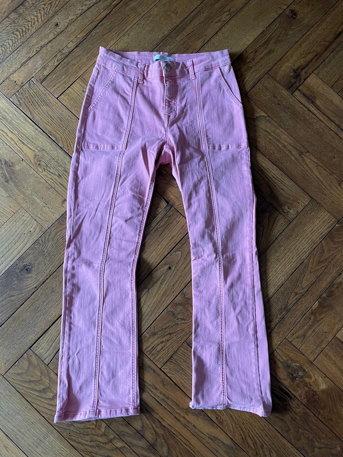 Summum jeans broek maat S 36 oudroze flaire, Ophalen of Verzenden, Zo goed als nieuw, Roze, Maat 36 (S)