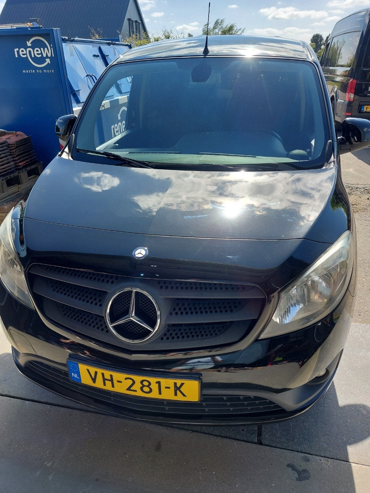 Mercedes-Benz Citan 1.5 CDI 66KW 2014, Auto's, Bestelauto's, Euro 5, Zwart, 4 cilinders, 715 kg