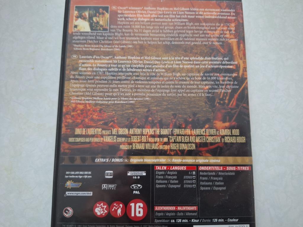 Dvd the bounty, Vanaf 16 jaar, Ophalen of Verzenden, Zo goed als nieuw