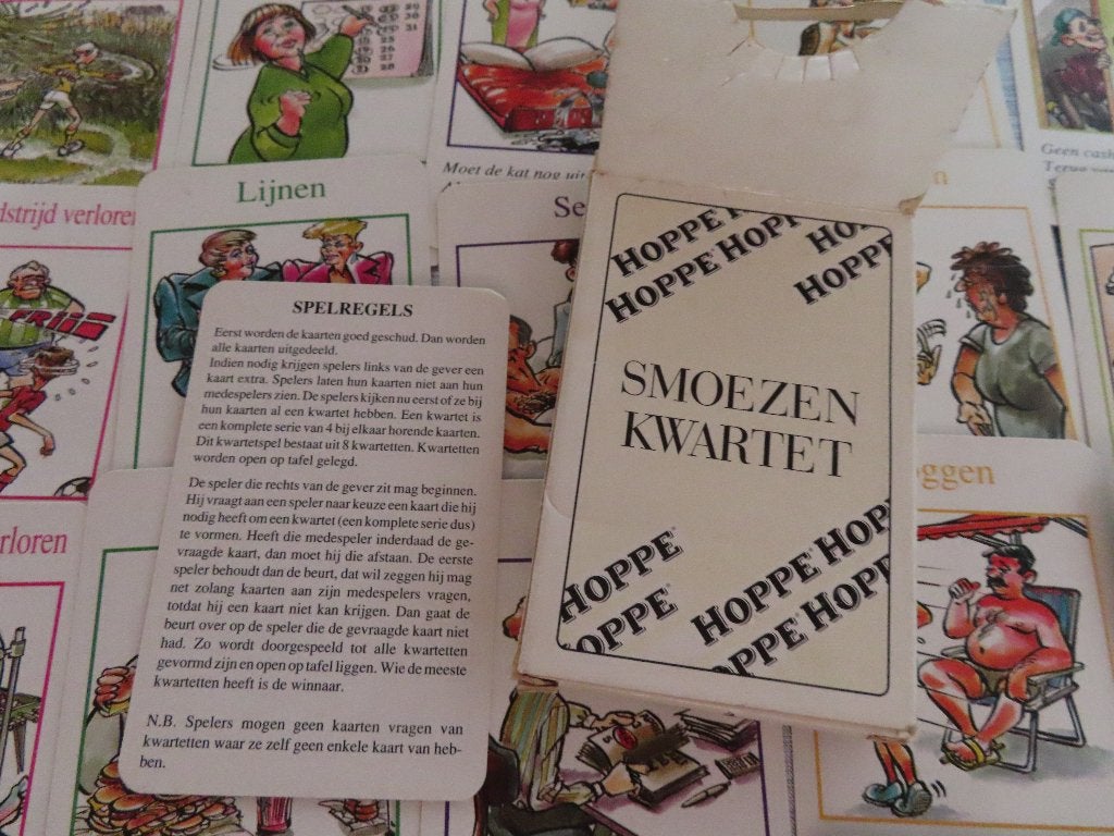 Kwartet Smoezen van Hoppe jenever, Ophalen of Verzenden, Zo goed als nieuw, Kwartet(ten)