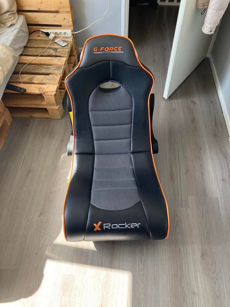 Xrocker G-Force Floor Gaming Stoel Zwart, Ophalen of Verzenden, Overige merken, Gebruikt