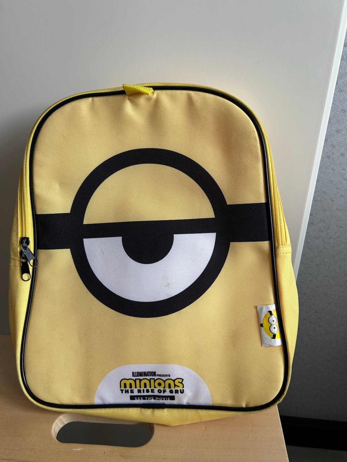 Minions Rugzakje - Geel met Oog Design, Overige merken, Gebruikt, 25 tot 40 cm, Ophalen of Verzenden