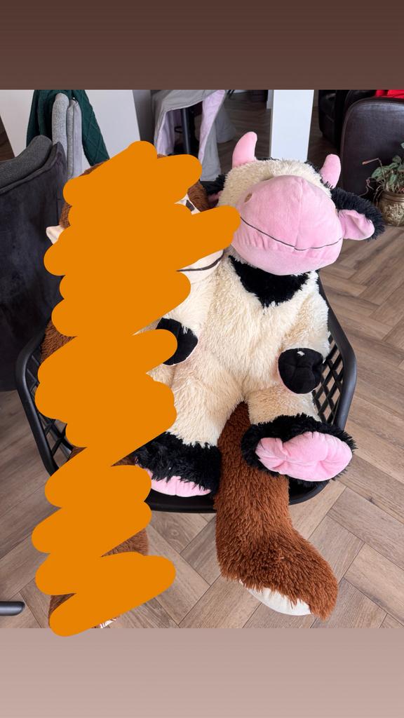 Knuffel Koe, Ophalen of Verzenden, Zo goed als nieuw, Koe