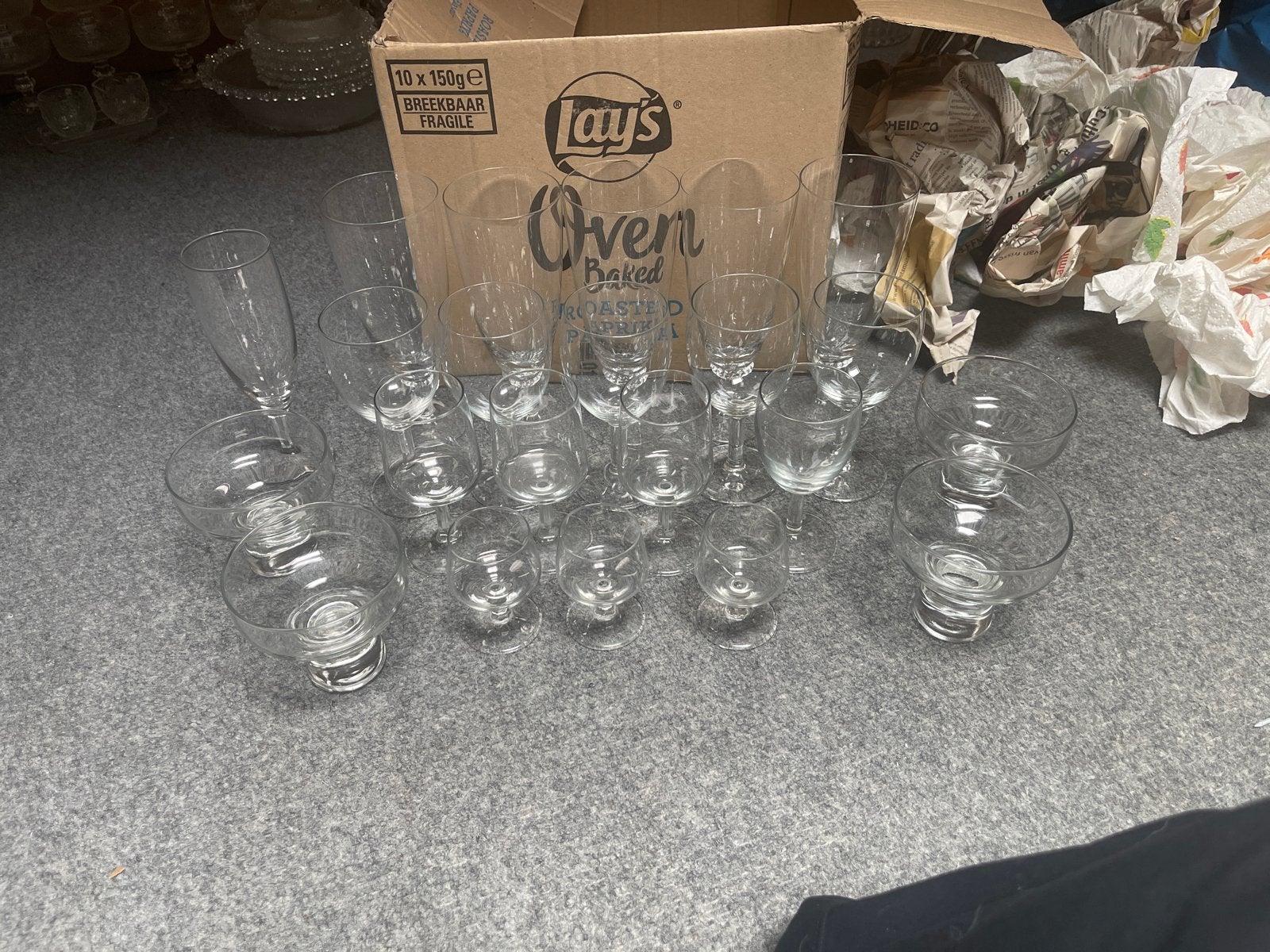 Diverse glazen set - ideaal voor feestjes!, Ophalen of Verzenden, Overige merken, Glas, Overige typen