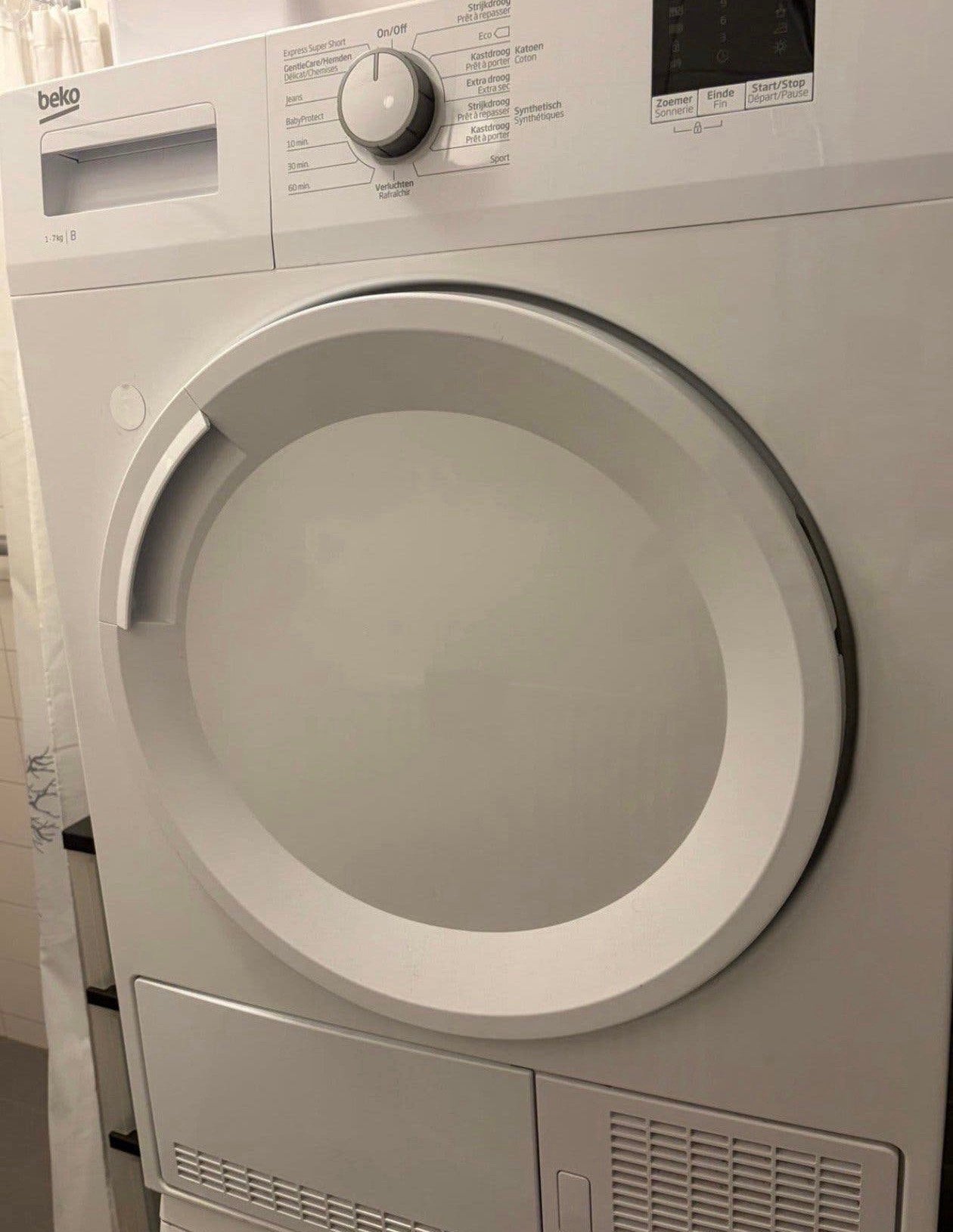 Beko droger ( defect ), Ophalen, Zo goed als nieuw, Condens, 85 tot 90 cm