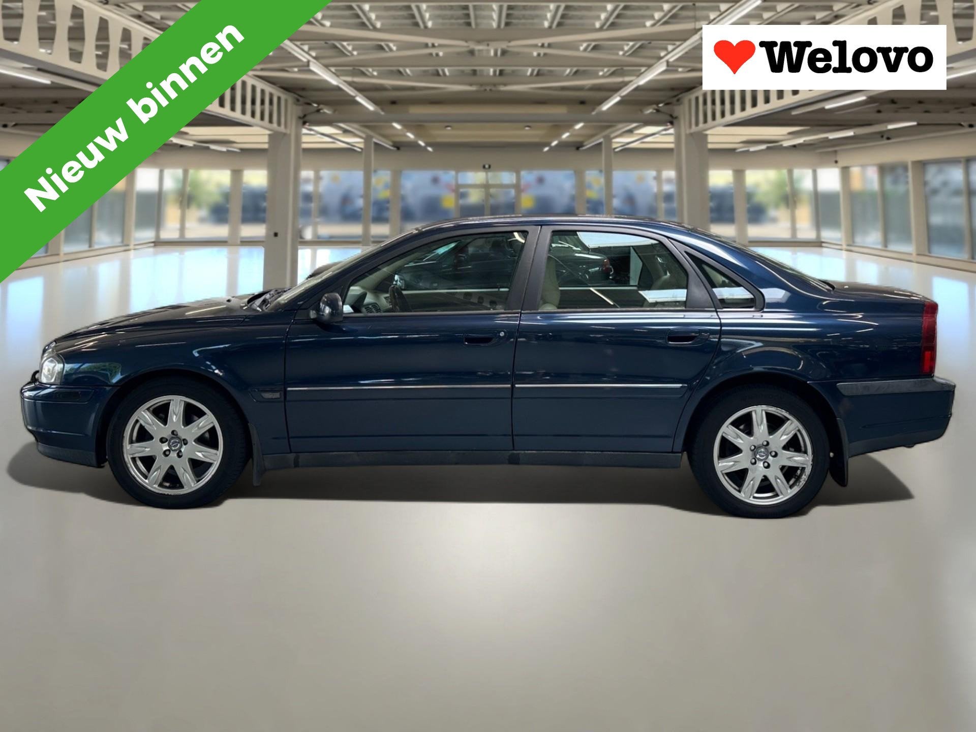 Volvo S80 2.4 Dynamic LPG!, ijskoude airco, Goed onderhouden, Auto's, Blauw, Bedrijf, 2435 cc, 1533 kg