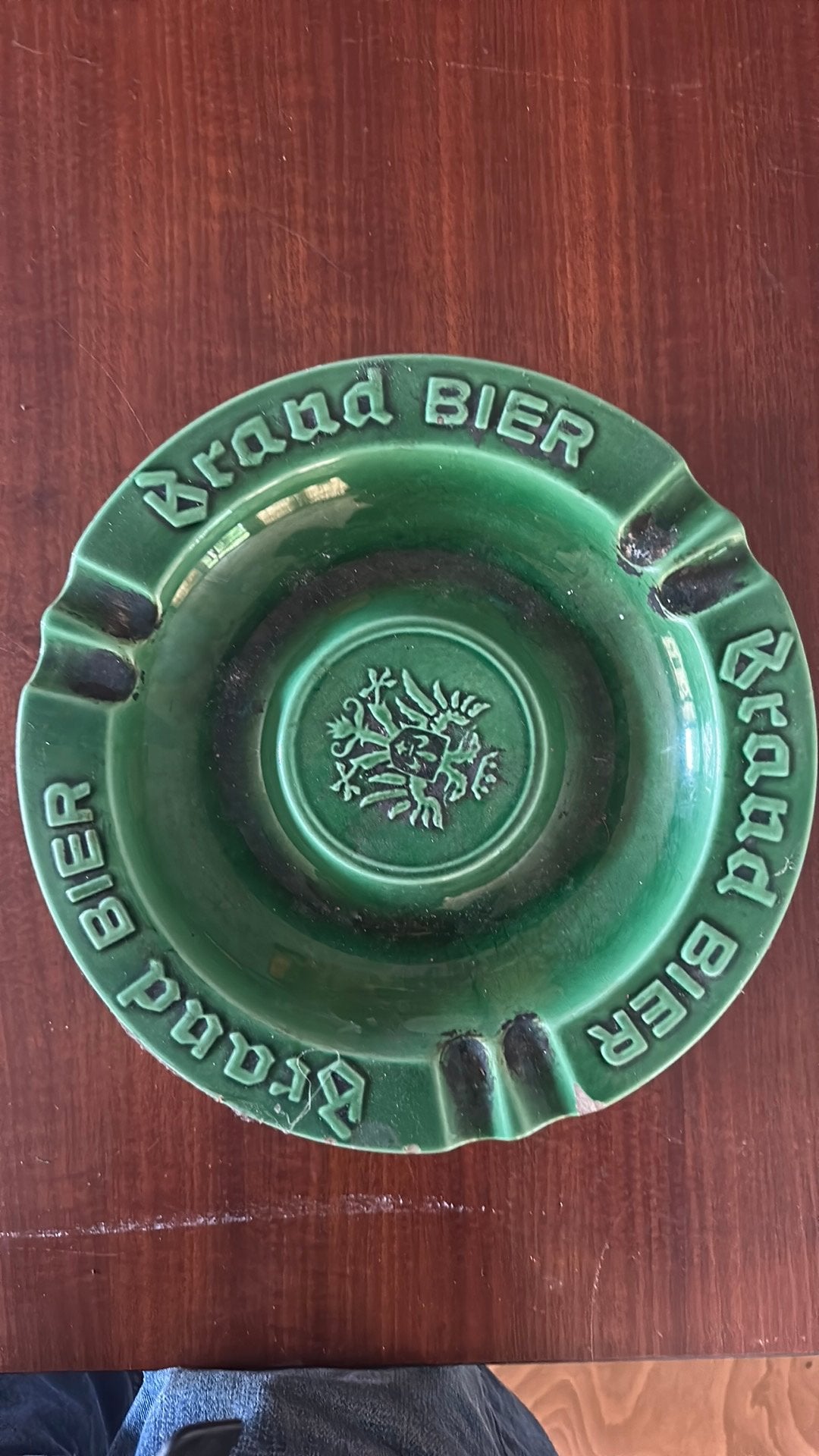 Grote keramische Asbak Brand Bier, Ophalen of Verzenden, Brand