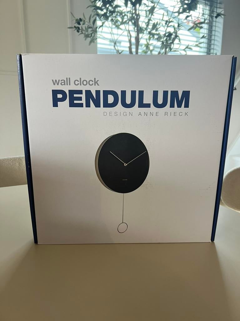 Wall clock pendulum - Karlsson - nieuw!, Ophalen of Verzenden, Nieuw, Wandklok