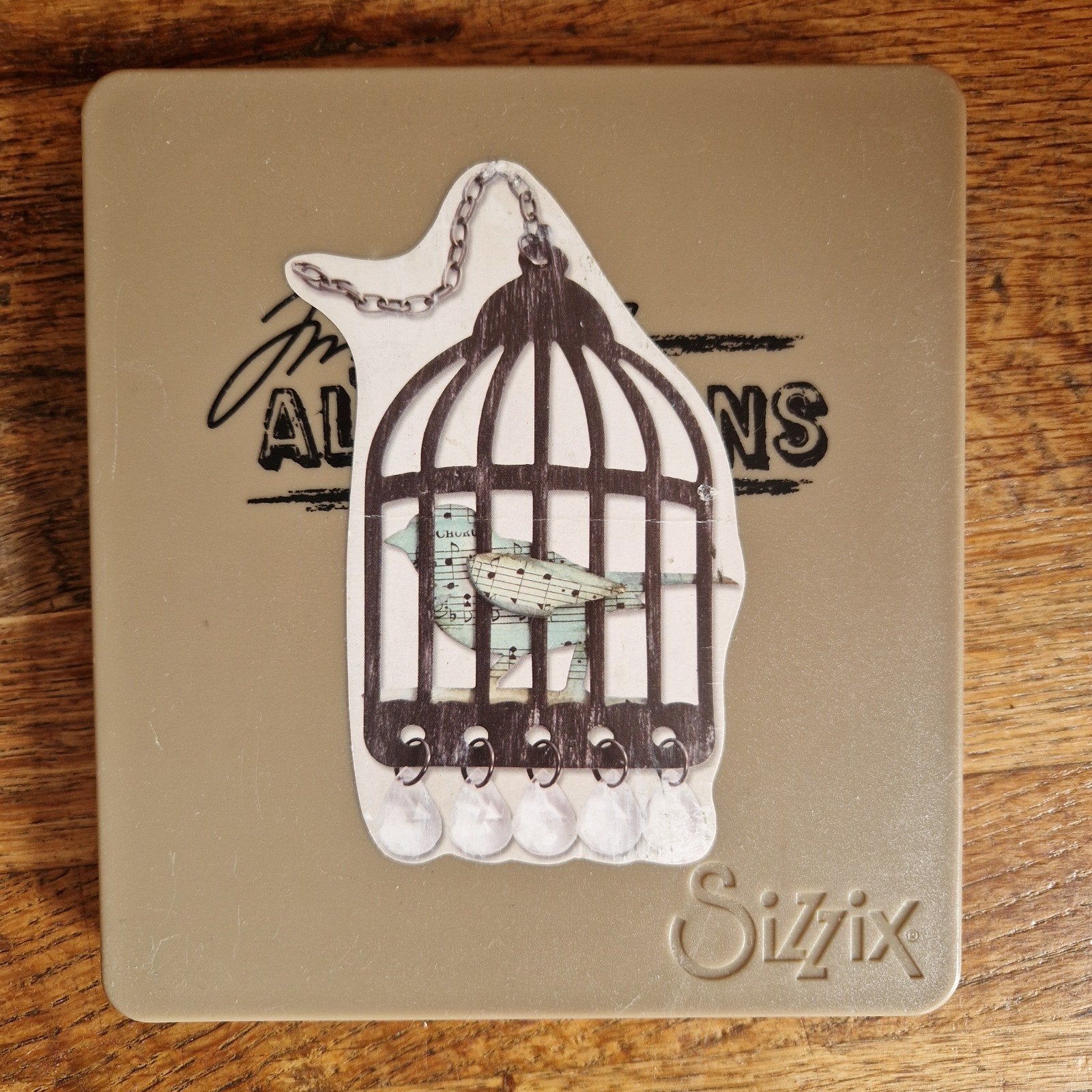 Sizzix Tim Holtz Alterations Caged Bird Stansvorm, Hobby en Vrije tijd, Ophalen of Verzenden, Zo goed als nieuw