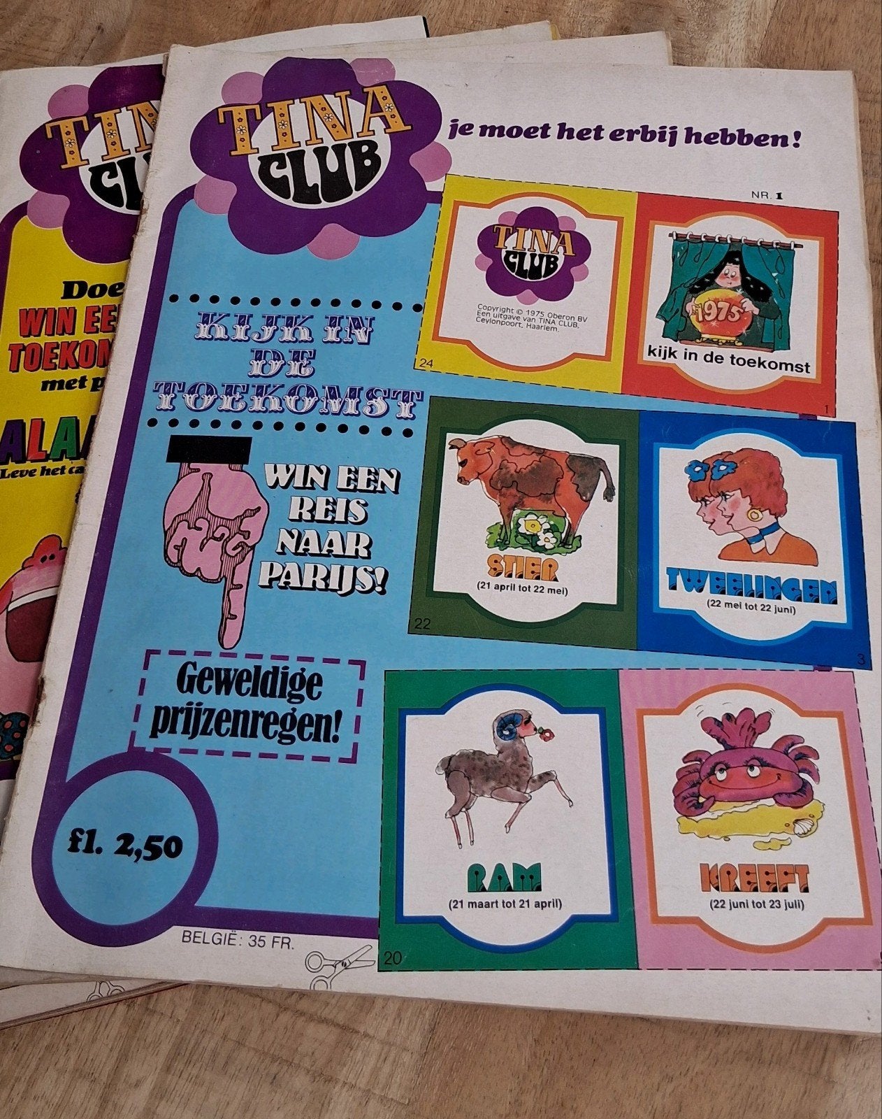 Tina Club uit 1974, 1975 en 1976, Ophalen of Verzenden, 1960 tot 1980, Tijdschrift