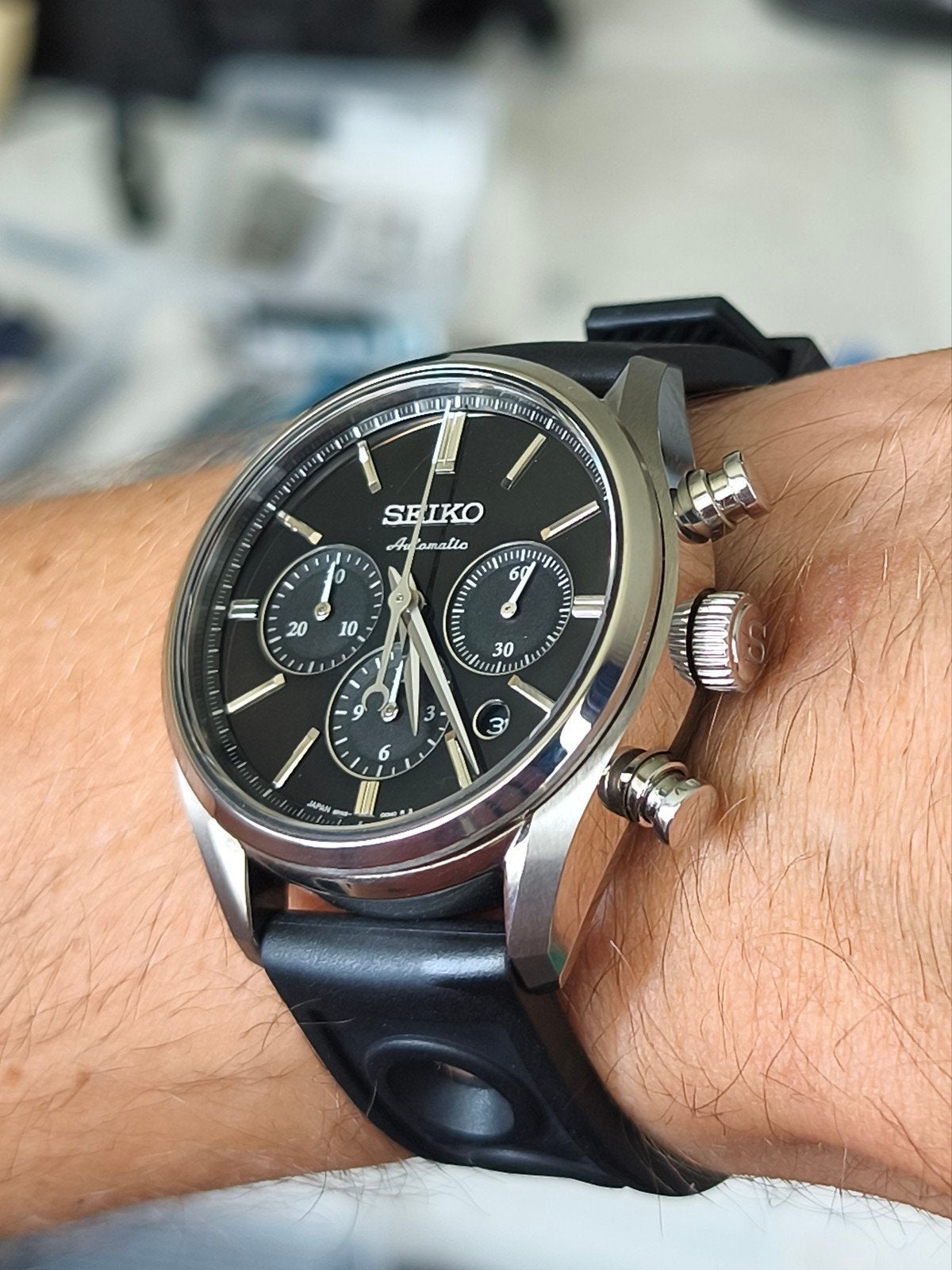 Seiko Presage SARK007 (JDM)  bijna full set, even lezen!, Ophalen of Verzenden, Zo goed als nieuw, Staal, Seiko