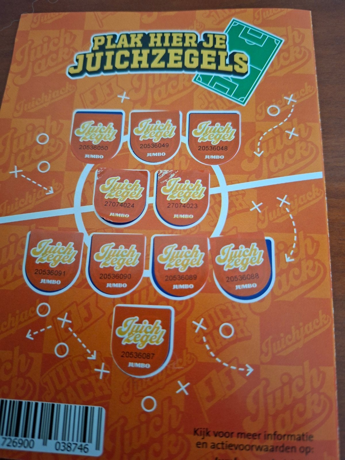 JUMBO: volle kaart juichzegels, Hobby en Vrije tijd, Scrapbooking, Ophalen of Verzenden, Papier of Karton