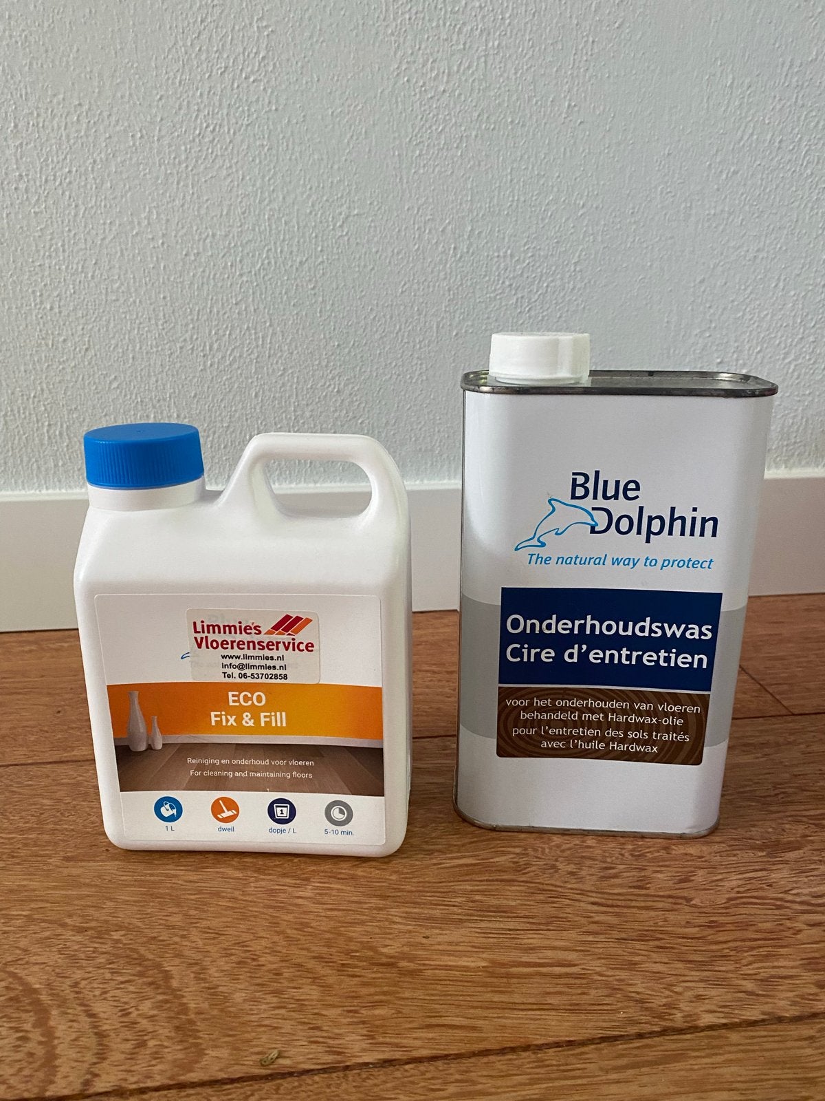 Blue Dolphin Onderhoudswas en Eco Fix & Fill Vloeronderhoud, Overige kleuren, Nieuw, Beits, Ophalen of Verzenden