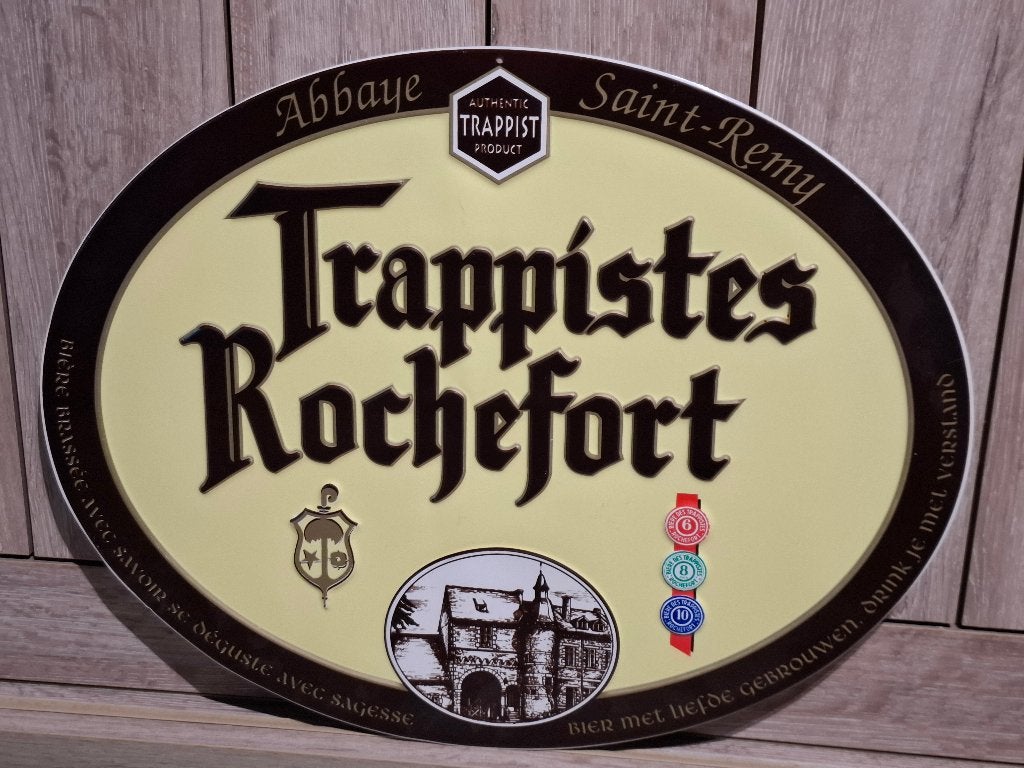 Origineel reclamebord Rochefort, Verzamelen, Biermerken, Ophalen of Verzenden, Nieuw, Reclamebord, Plaat of Schild, Overige merken