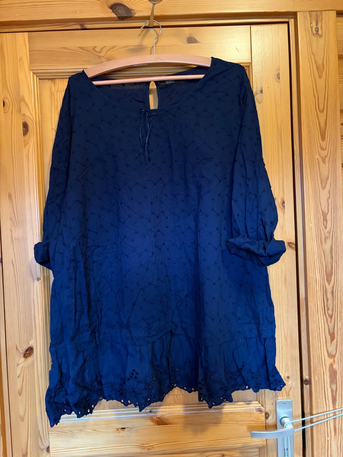 Tinuke blauw gina Benotti 52/54 oto 70 lengte 80, Kleding | Dames, Ophalen of Verzenden, Zo goed als nieuw, Blauw, Blouse of Tuniek