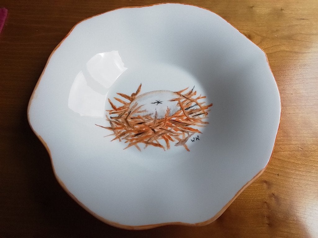 Villeroy & Boch Bord, Handbeschilderd, Porselein, 23cm, Ophalen of Verzenden, Porselein, Overige stijlen, Bord(en)