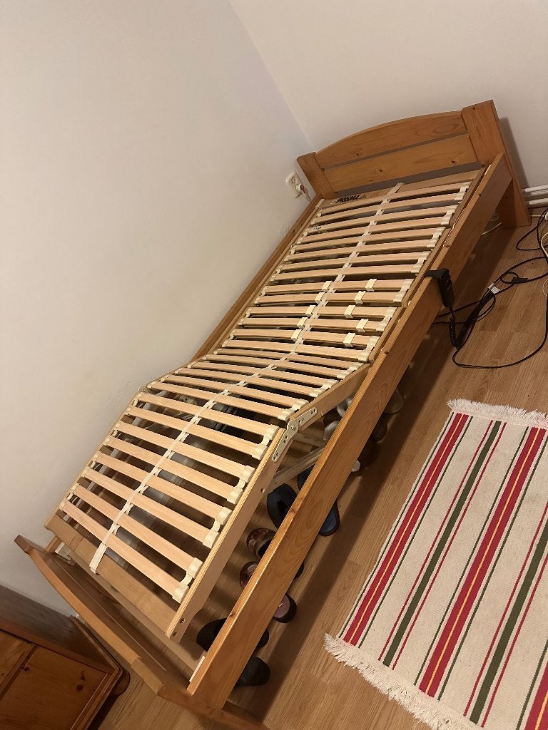 Elektronische lattenbodem 90/200, Ophalen, Gebruikt, 90 cm, Eenpersoons
