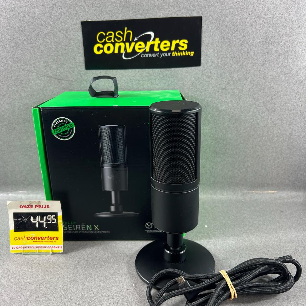 Razer Seiren X Condenser Steaming Microfoon | doos | 404942, Muziek en Instrumenten, Microfoons, Ophalen of Verzenden, Gebruikt