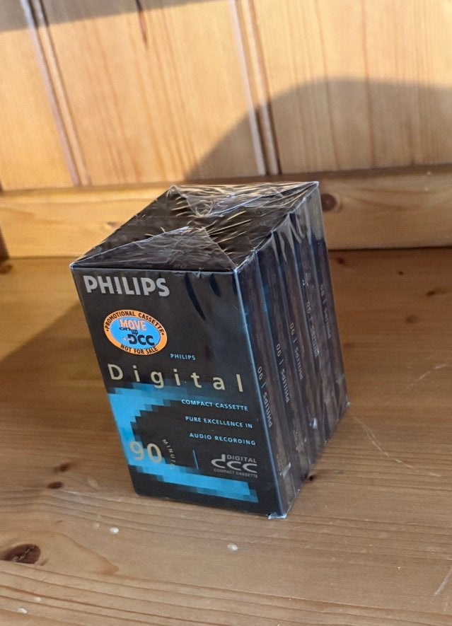 5 nieuwe Philips dcc cassettes 90 minuten (promotie dcc), 2 t/m 25 bandjes, Overige genres, Ophalen of Verzenden, Nieuw in verpakking