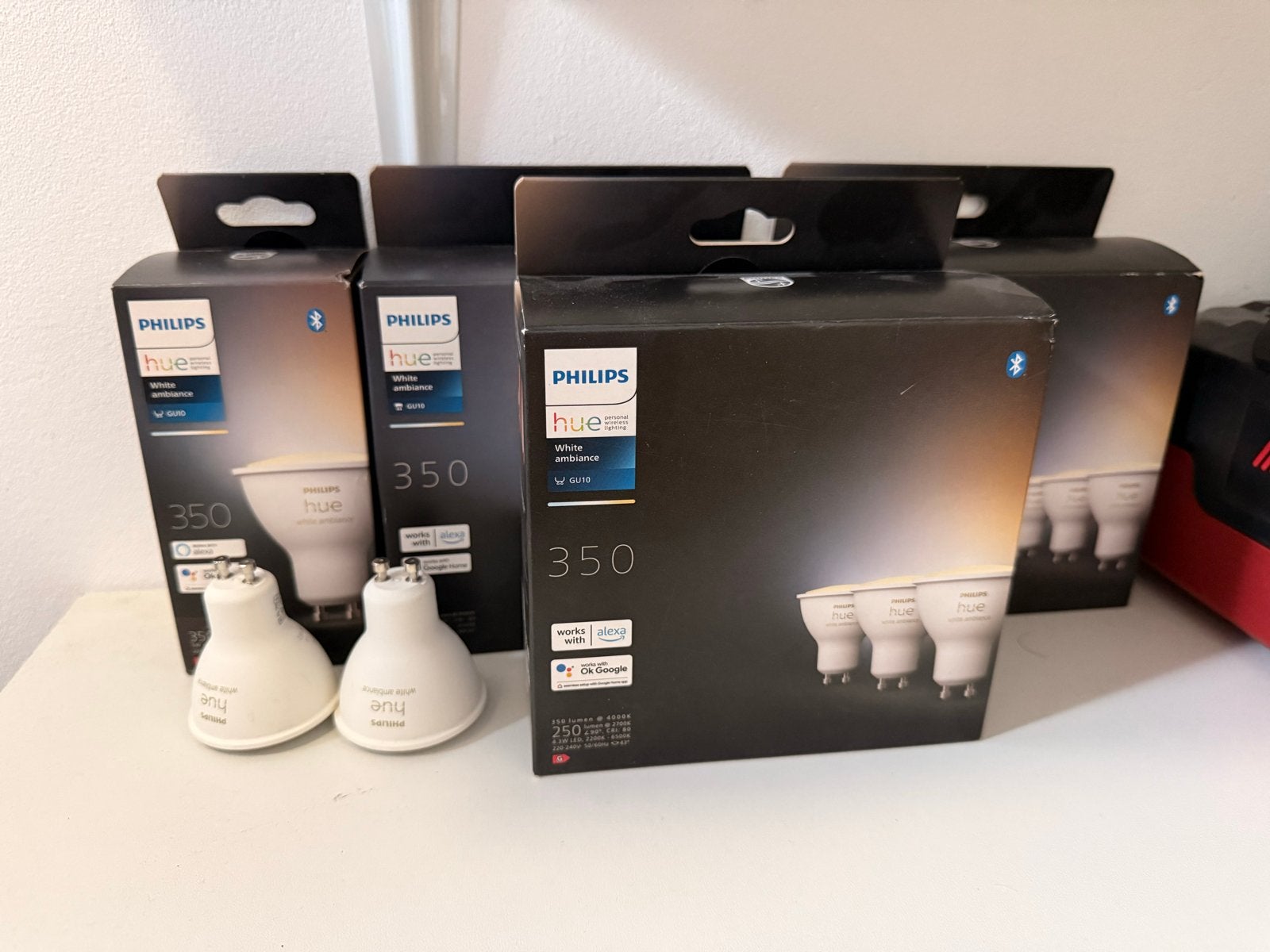 Philips Hue White Ambiance GU10 LED Lampen - 12 stuks, Ophalen, Wit, GU10, Dimbaar