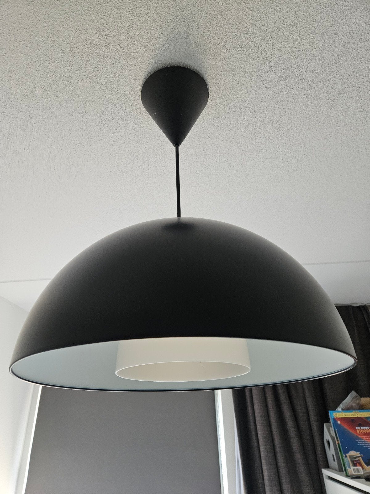2x IKEA BRASA hanglampen zwart - Zo goed als nieuw, Ophalen, E27 (groot), Zo goed als nieuw, Metaal
