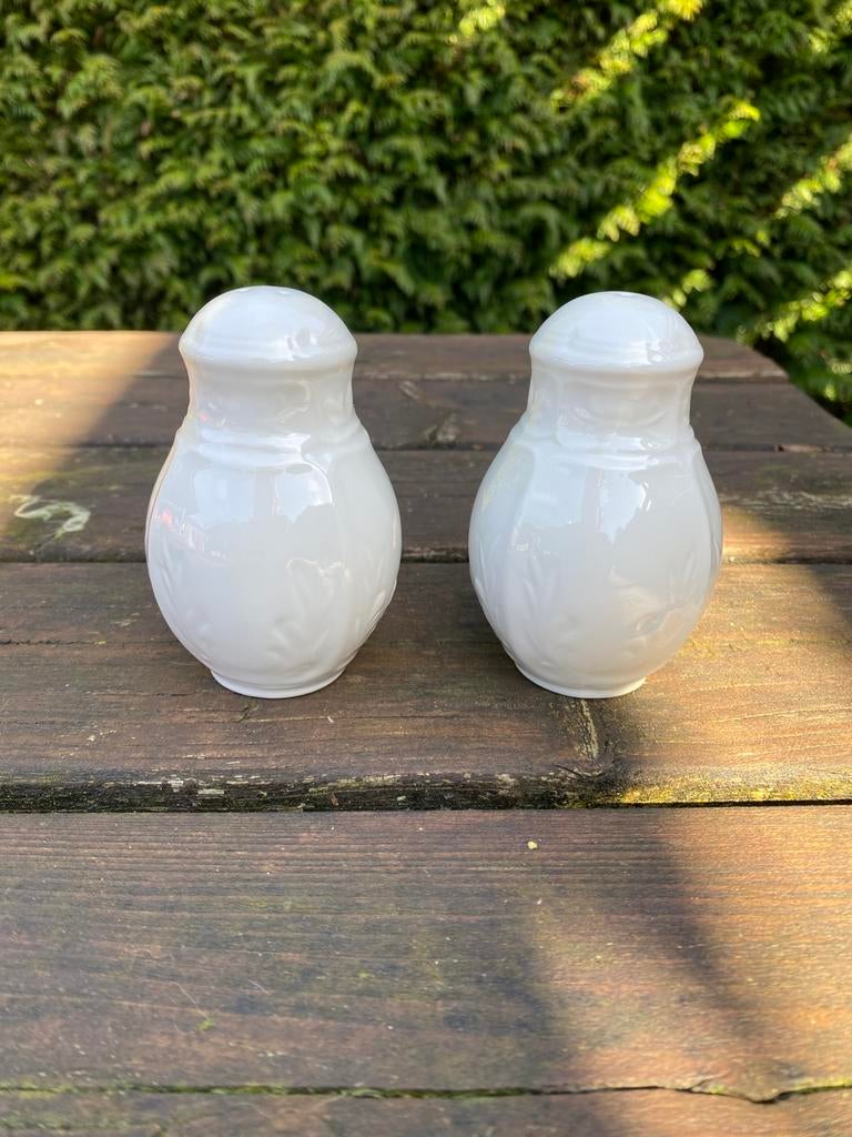 Villeroy &  Boch Cortina kopjes peper/zout/melkkan, Gebruikt, Overige typen, Ophalen of Verzenden, Overige stijlen