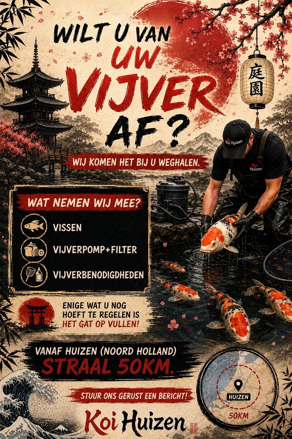 Geen zin meer in uw vijver?, Ophalen of Verzenden