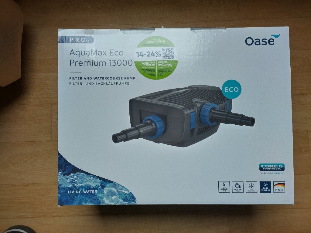 Oase Aquamax Eco Premium 13000 vijverpomp nieuw in doos, Ophalen of Verzenden, Nieuw, Vijverpomp