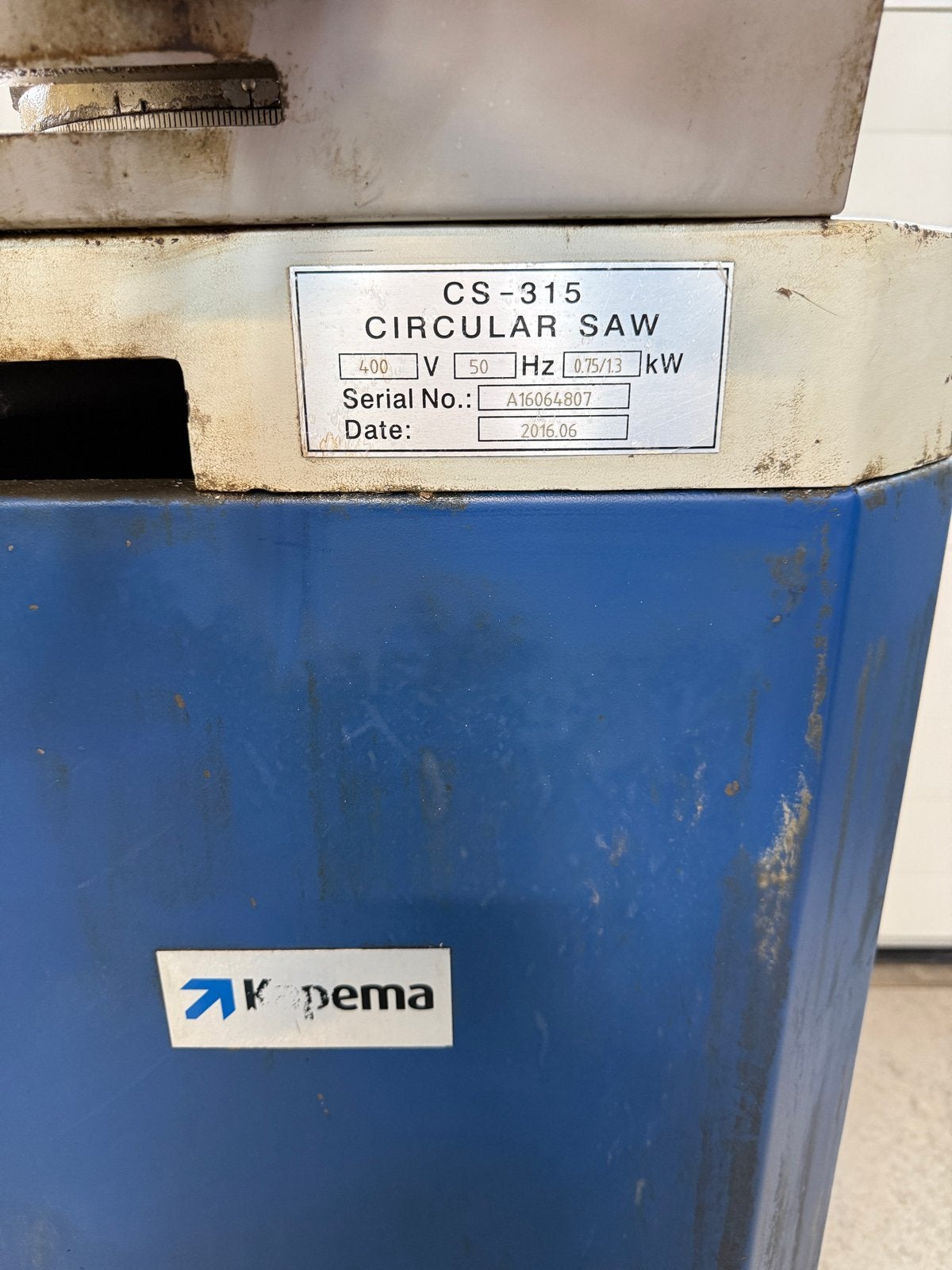 Metaal afkortzaag 380V met koeling en extra zaagbladen, Ophalen, Gebruikt, 70 mm of meer, Afkortzaag