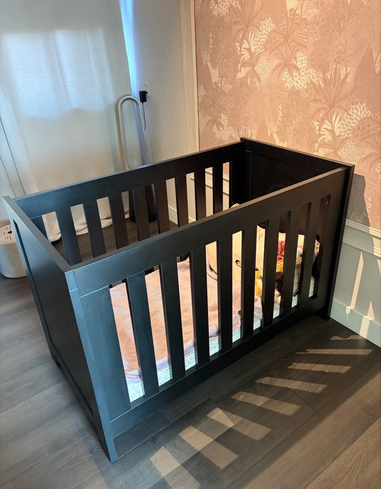 Complete Babykamer Set - Zwart Hout, Ophalen of Verzenden, Zo goed als nieuw, Jongetje of Meisje