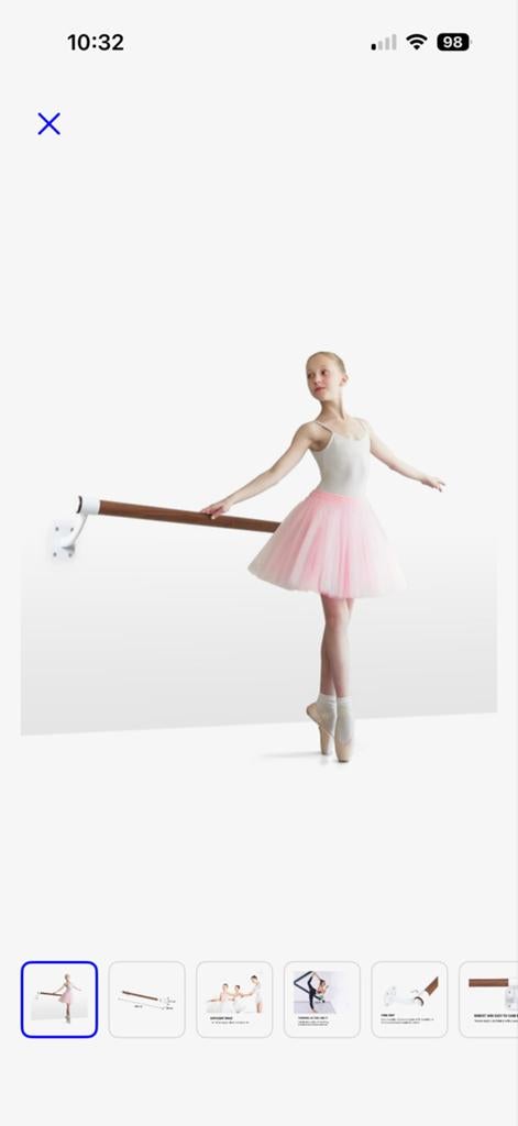 Ballet barre - 100 cm - Dansstang - Balletstang, Ophalen, Nieuw, Overige typen