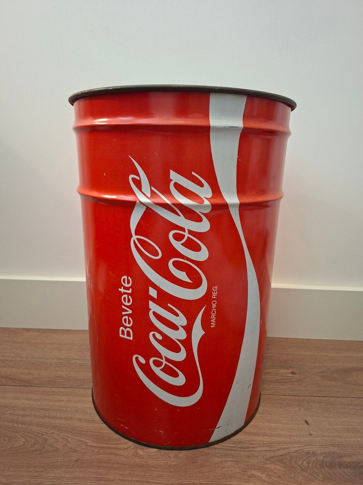 Groot Vintage Coca-Cola Blik - Zonder Deksel, Ophalen of Verzenden, Gebruikt
