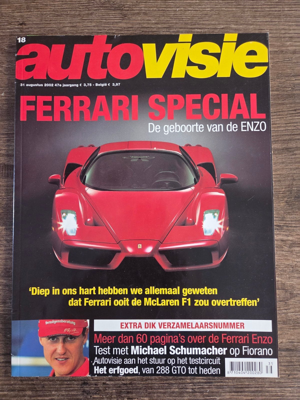 Autovisie Ferrari Special 2002, Boeken, Ophalen of Verzenden, Nieuw, Ferrari