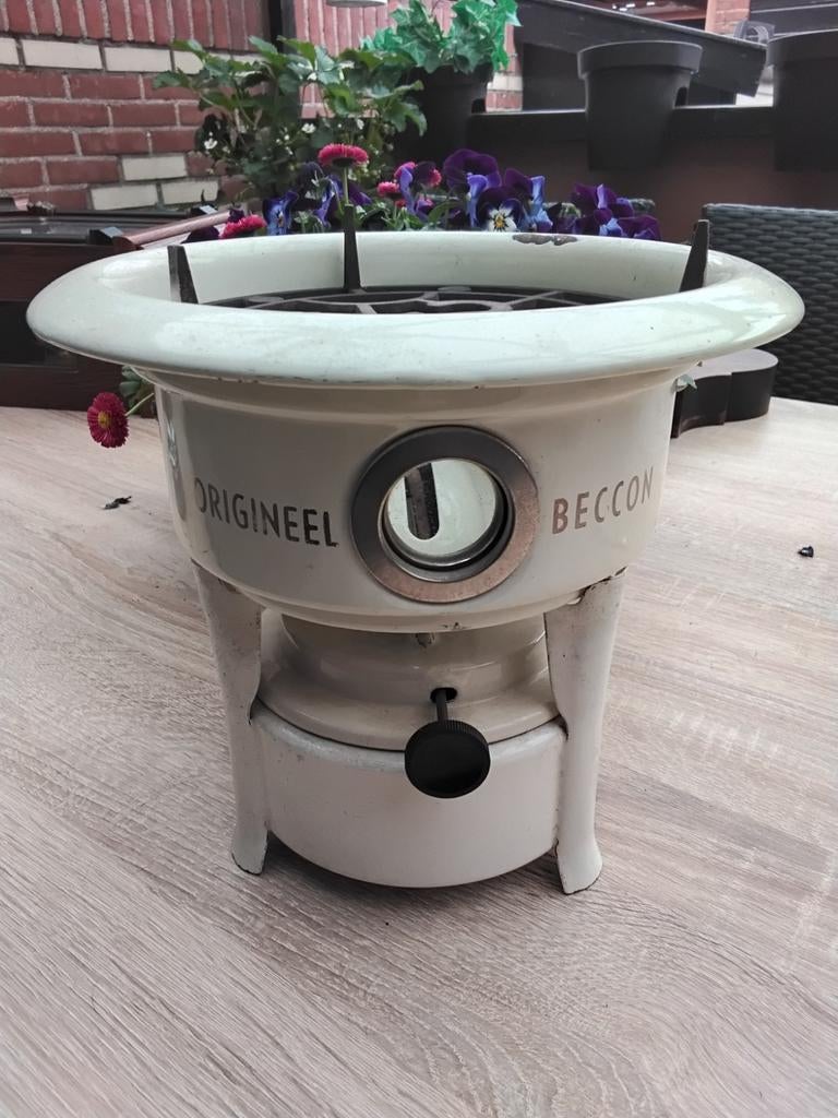 Origineel Beccon kooktoestel - Vintage petroleumstel, Antiek en Kunst, Ophalen of Verzenden