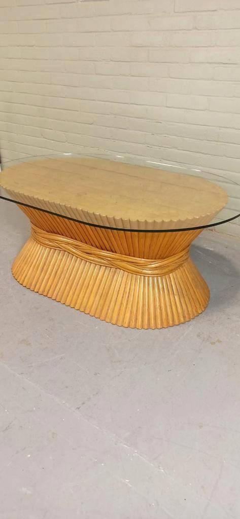 Vintage McGuire korenschoof salontafel, Ophalen, Tweedehands, Tweedehands, Tweedehands