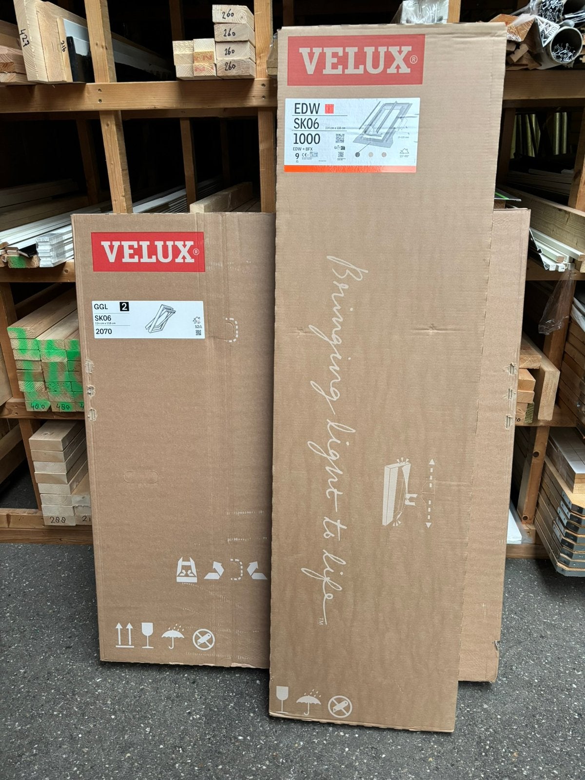 Velux GGL SK06 2070 114 x 118 Hout wit afgelakt, Ophalen, Zo goed als nieuw, 80 tot 120 cm, Dakraam