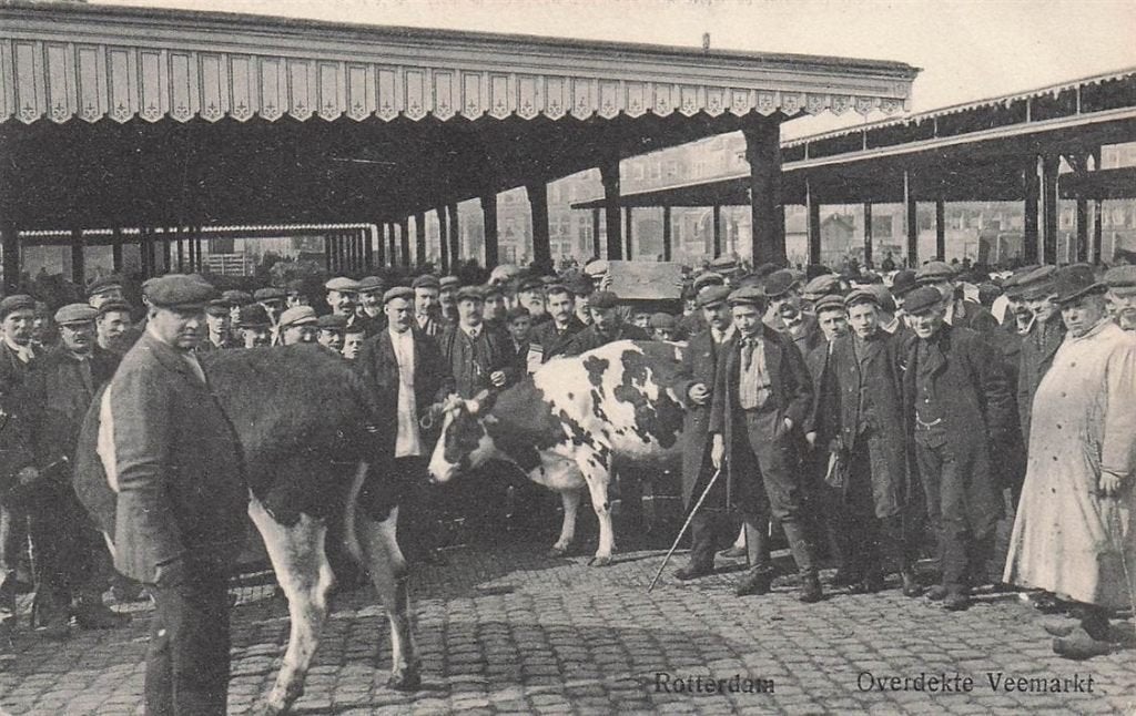 703-058-017 Rotterdam Overdekte Veemarkt, Ophalen of Verzenden, Voor 1920, Zuid-Holland