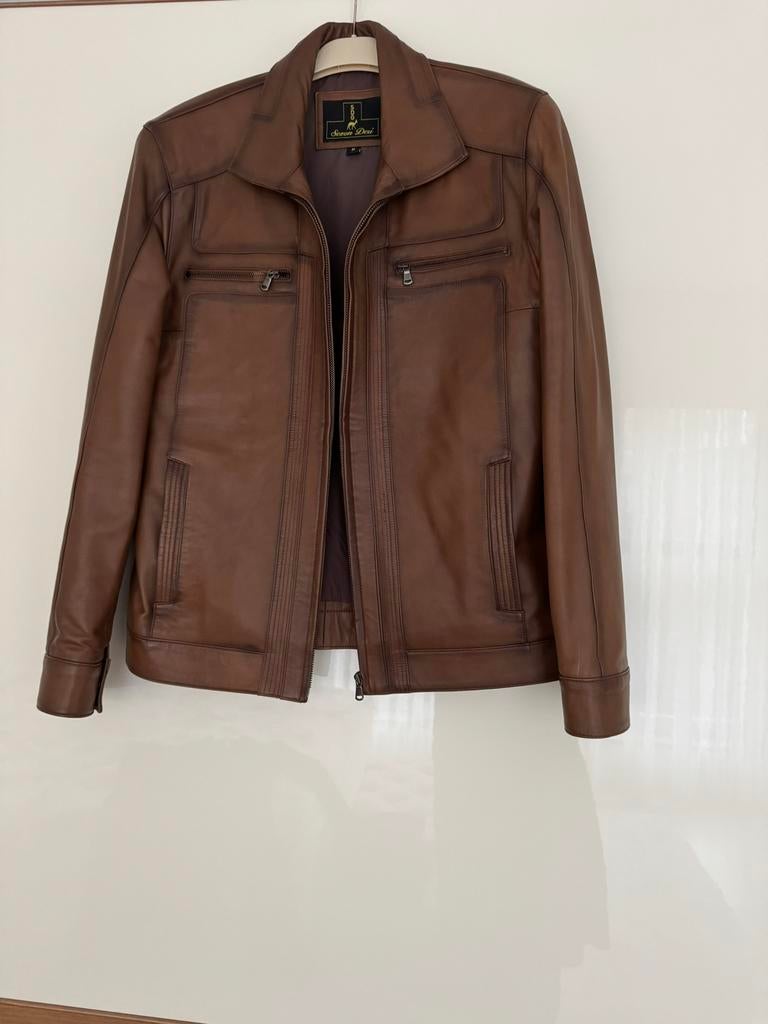 Nieuwe lamsleren jas. Maat m, Kleding | Heren, Jassen | Winter, Ophalen of Verzenden, Zo goed als nieuw