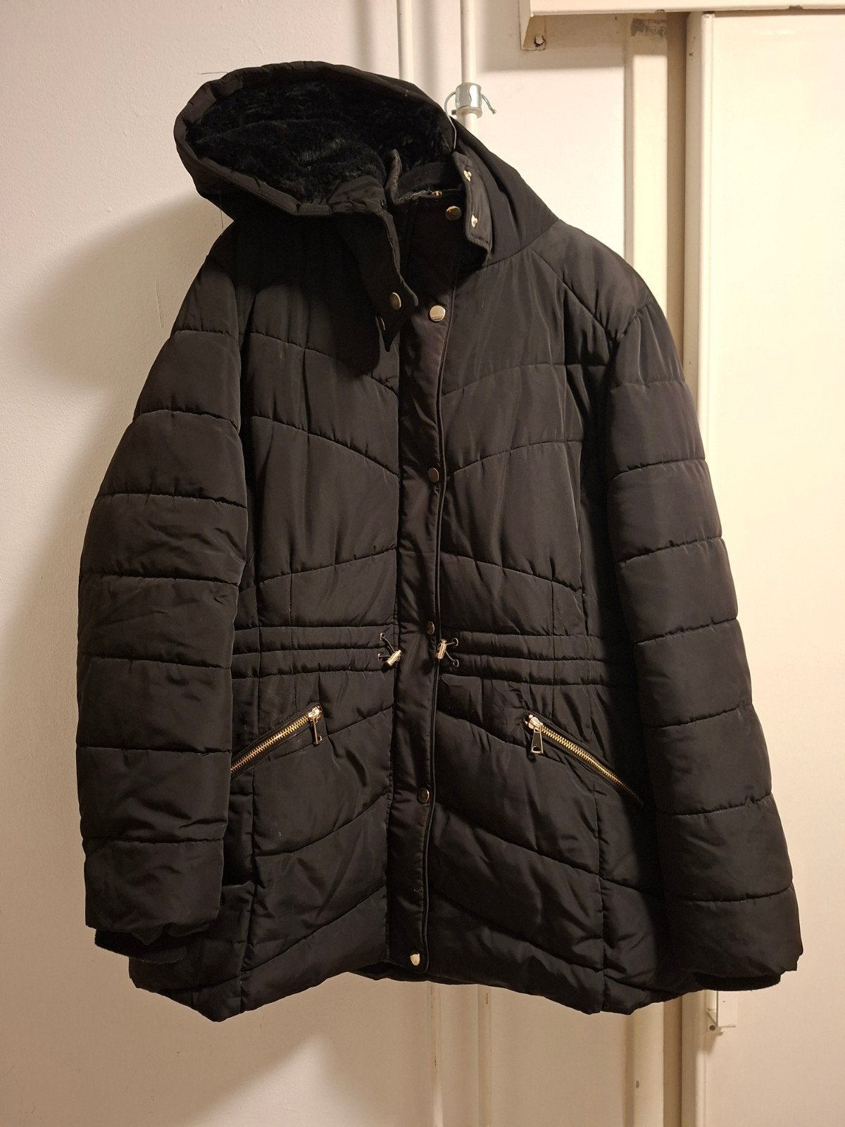 Winterjas maat 52, Zwart, Maat 46/48 (XL) of groter, Ophalen of Verzenden, Zo goed als nieuw