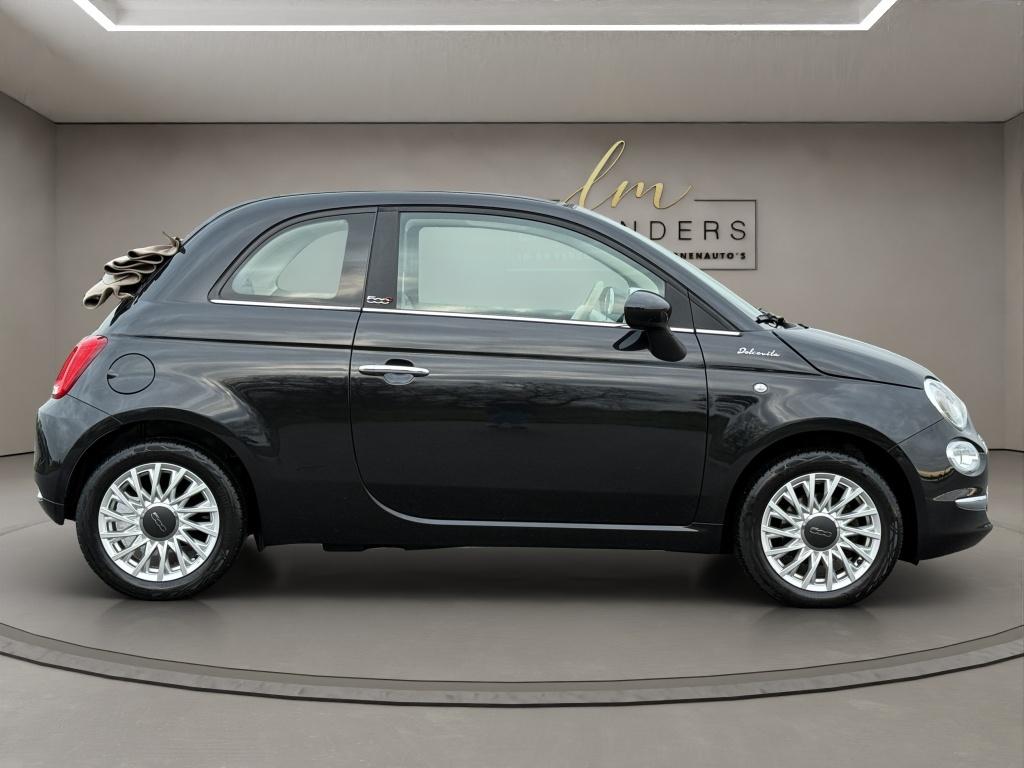 Fiat 500C 1.0 Hybrid Dolcevita 2021 ZWART | Cabrio | Apple C, Open dak, Gebruikt, Euro 6, Cabriolet