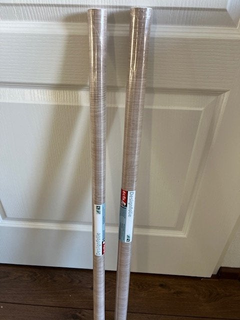 2 rollen designfolie santana oak eiken  zelfklevend, Ophalen, Beige, 10 tot 25 m², Zelfklevend of Muursticker