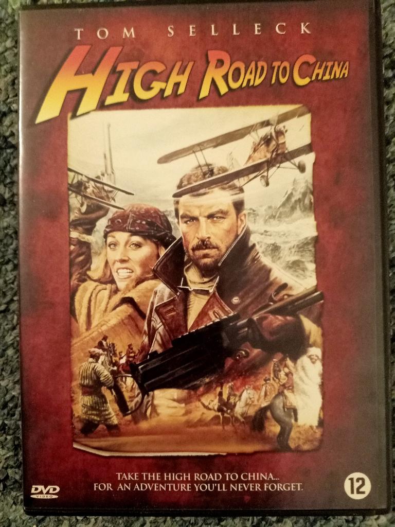 High Road to China - Tom Selleck, Cd's en Dvd's, 1980 tot heden, Ophalen of Verzenden, Zo goed als nieuw, Actie en Avontuur