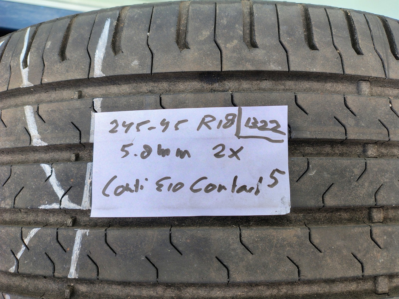 18 inch 245 breed 45 hoog Continental 2x zomerbanden, Auto-onderdelen, Banden en Velgen, 18 inch, Ophalen of Verzenden, Band(en)