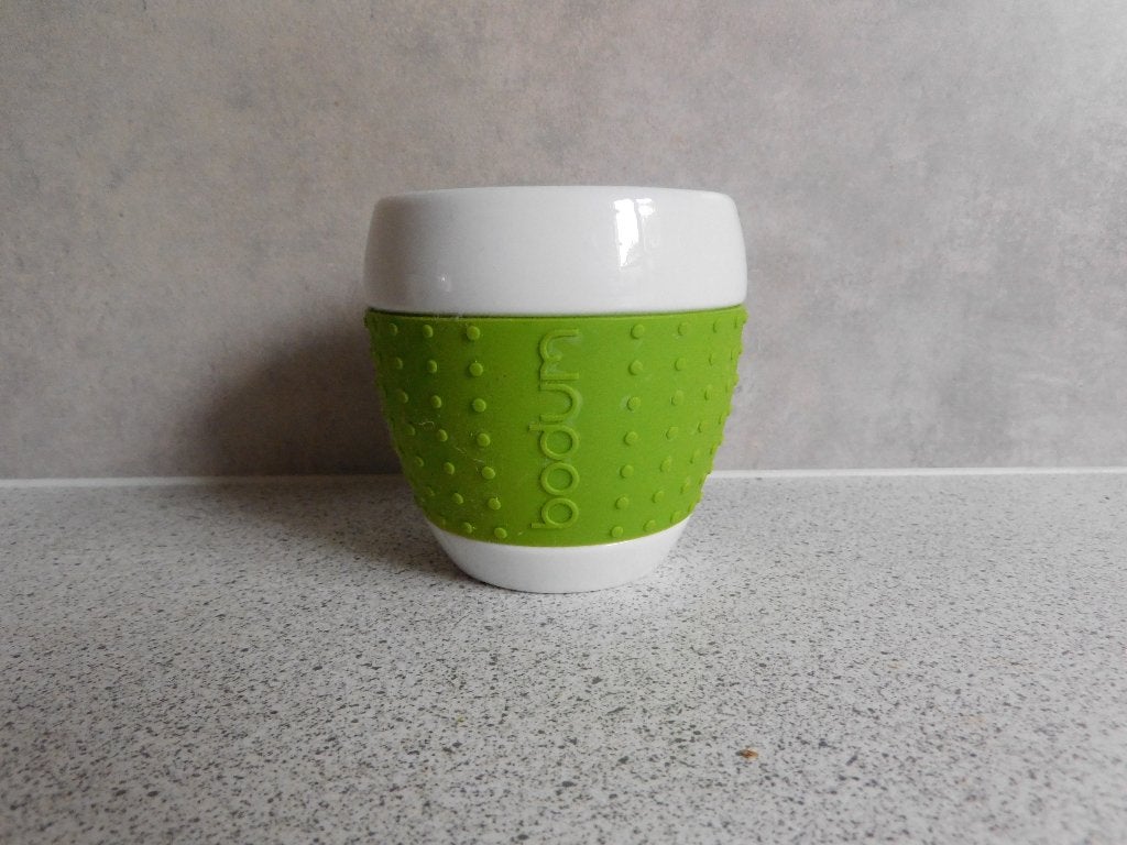 Mok 9x8,5 cm Groen Pavina Bodum, Ophalen of Verzenden, Zo goed als nieuw, Overige stijlen, Kop(pen) en/of Schotel(s)