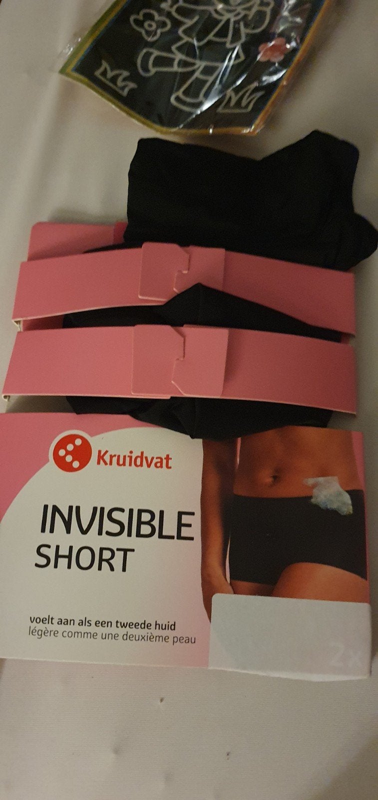 Kruidvat Invisible Short - Zwart (1 stuk), Kruidvat, Verzenden, Zwart, Broekje of Short