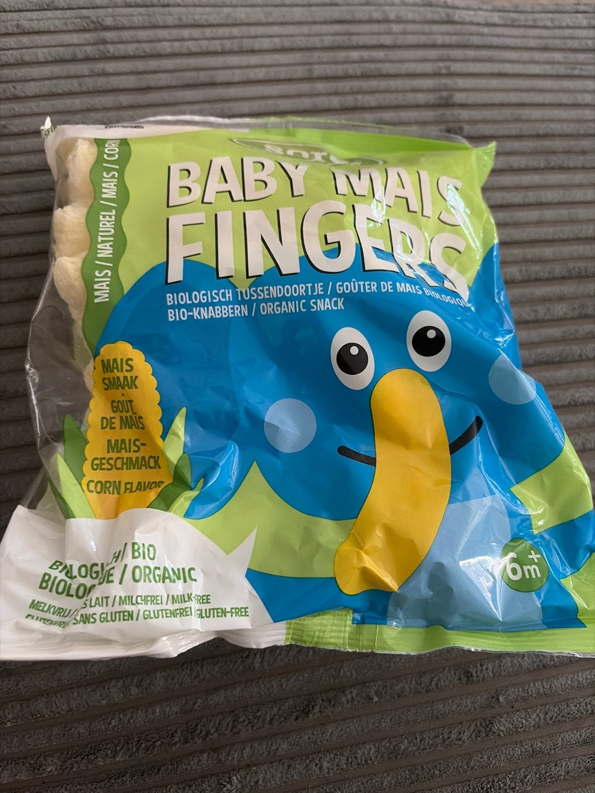 Biologische Baby Mais Fingers - 6m+ Glutenvrij, Kinderen en Baby's, Babyvoeding en Toebehoren, Overige merken, Overige typen, Nieuw