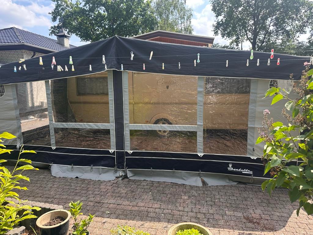 Isabella Forum G19 voortent met ijzeren tentstokken, Caravans en Kamperen, Ophalen of Verzenden, Zo goed als nieuw, Ten Cate All Season 240g/m2